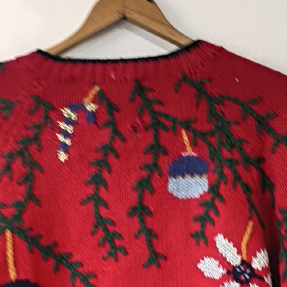 Paris Sports Club Storybook Knits Christmas Cardigan Sz S – Whimsical Vintage - Picture 11 of 15